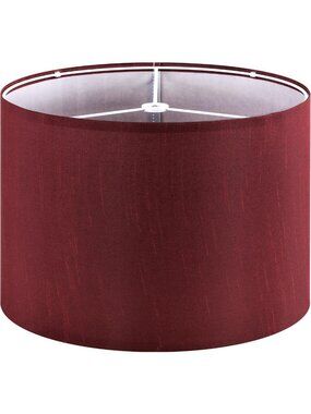 Large Burgundy Floor Lamp Shade 16"x10" - Stylish Spider Design for Home Decor
